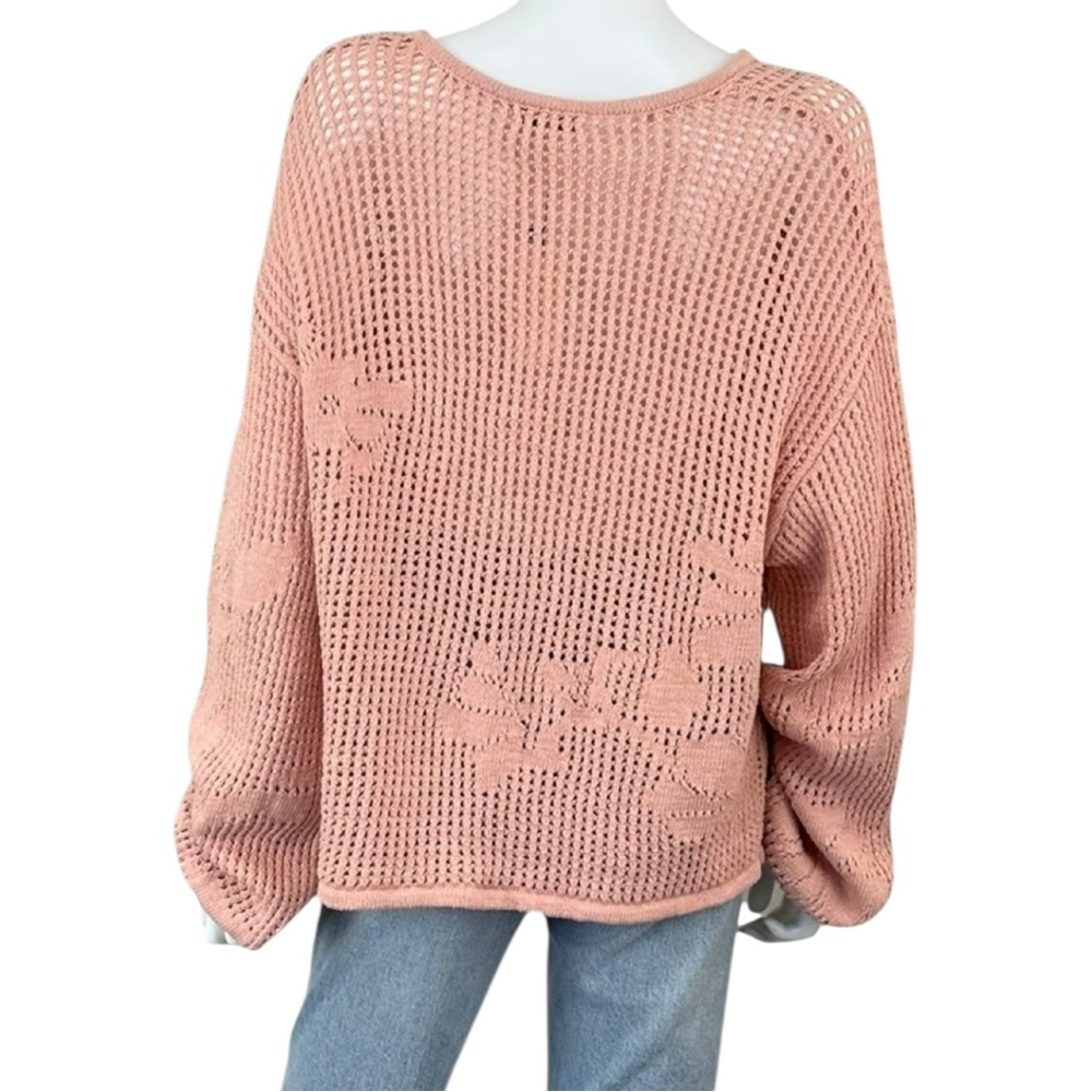 Z SUPPLY NWT Pink Yael Sweater Size L K0428 - Picture 3 of 12